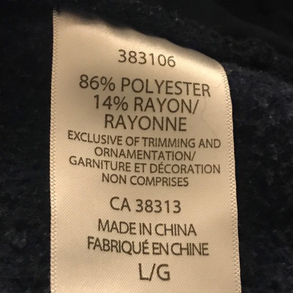 Field & Stream sweater men’s size Large blue, full zip, thick gorpcore cabincore - Picture 8 of 9